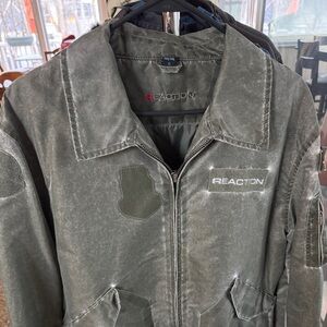 Kenneth Cole Reaction Olive Green Bomber Jacket